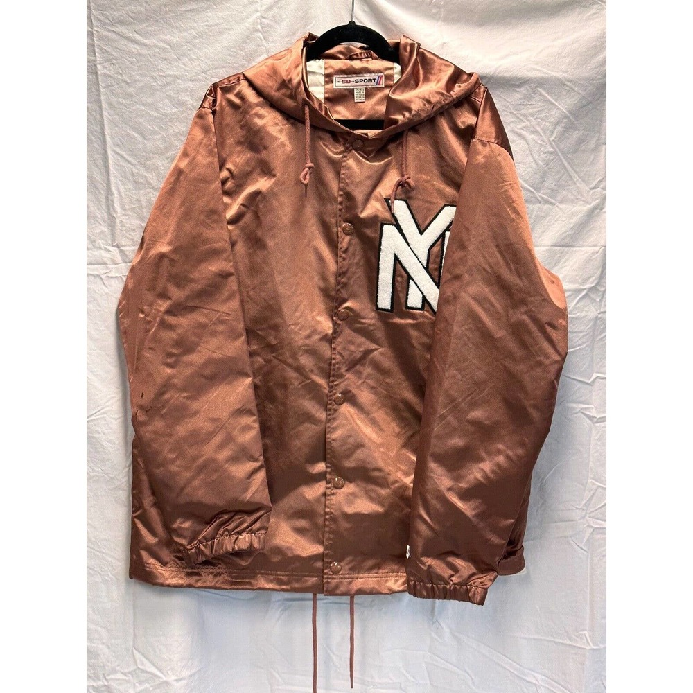 SD Sport Bronze Yankees Hooded Women's Jacket Size 2XL